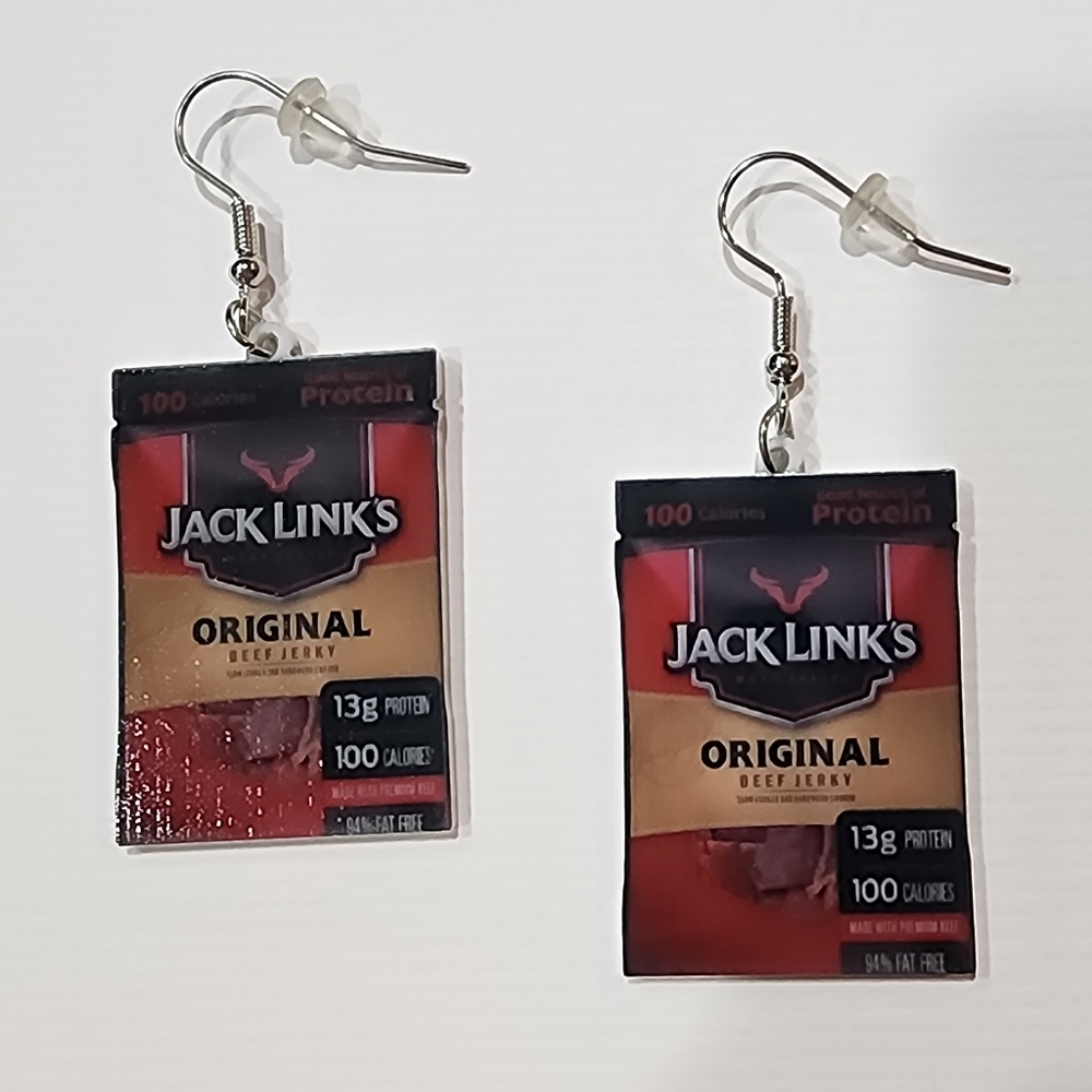 Jack Link's Original Beef Jerky Earrings